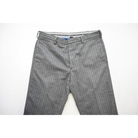 Gap Dress Pants Classic Fit Wool Blend Striped Flat Mens Size 36 x 30 - Picture 4 of 6